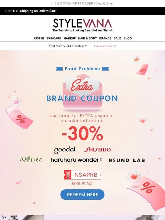 30% OFF your fave brands? Say less!