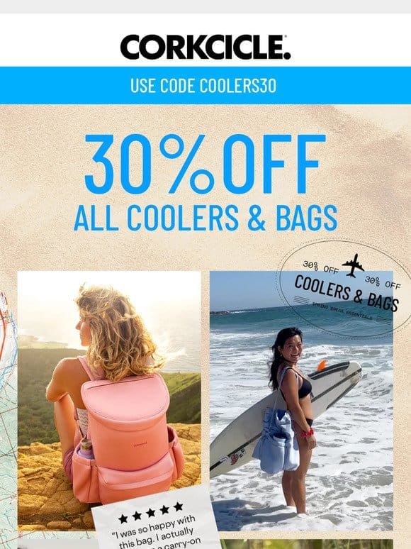 30% Off Spring Cooler Sale
