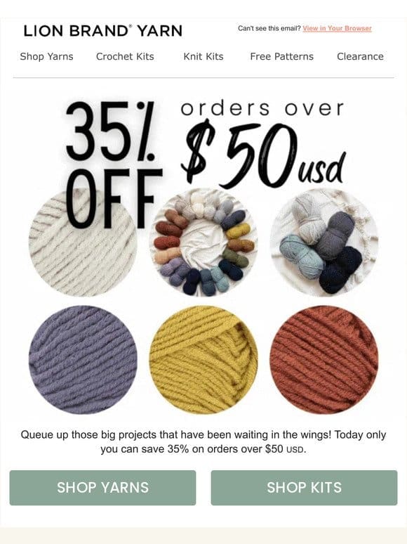35% Off Orders Over $50!