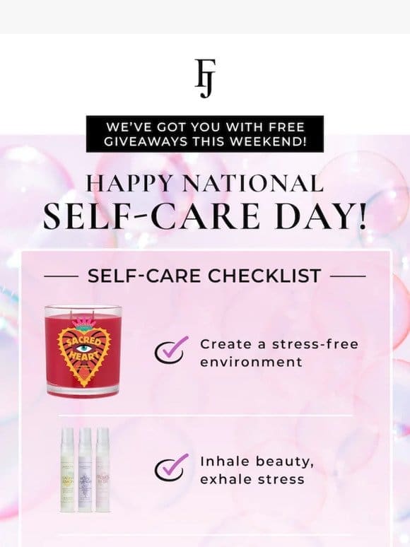 4 FREE Self Care Day Gifts!  ‍♀️✨