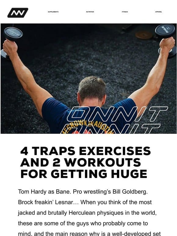 4 Traps Exercises and 2 Workouts for Getting Huge
