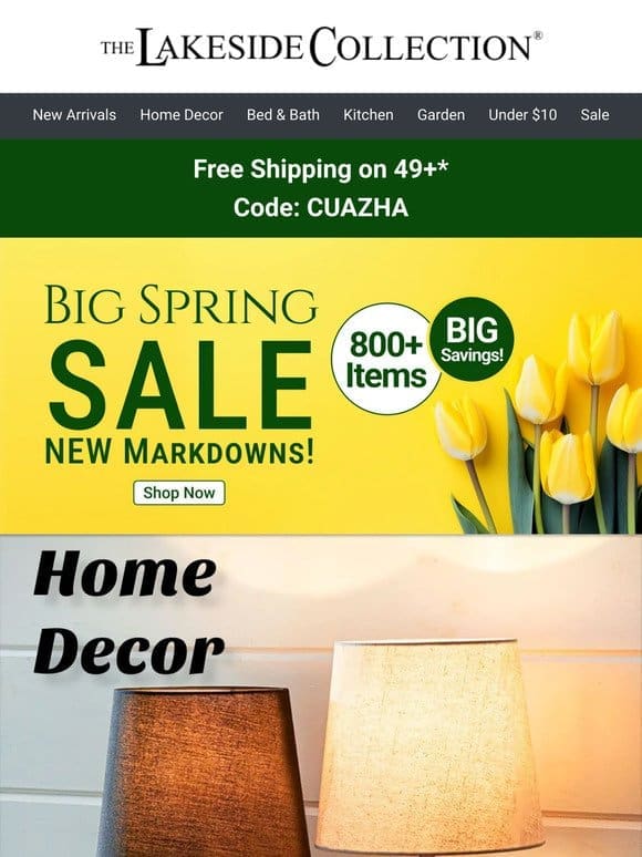 400+ Items | Home Decor | Up to 75% Off