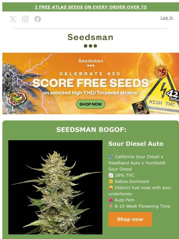 420 Promotions   15 Freebies & Seedsman BOGOF