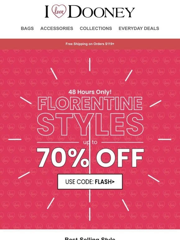 48 Hours: Up to 70% off Florentine Leather!