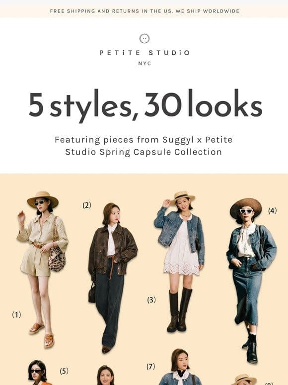 5 Styles， 30 Looks – Redefine your wardrobe