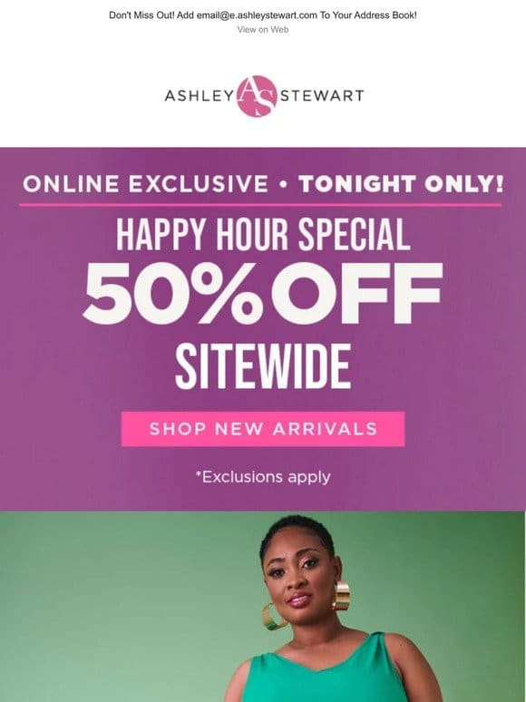 50% OFF SITEWIDE – FINAL HOURS