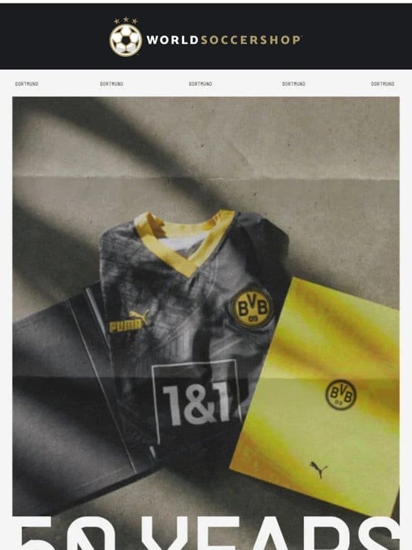 50 Year Special Edition Dortmund Jersey! Available Now!
