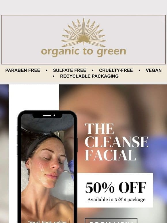 50% off on Cleanse Facial ✨
