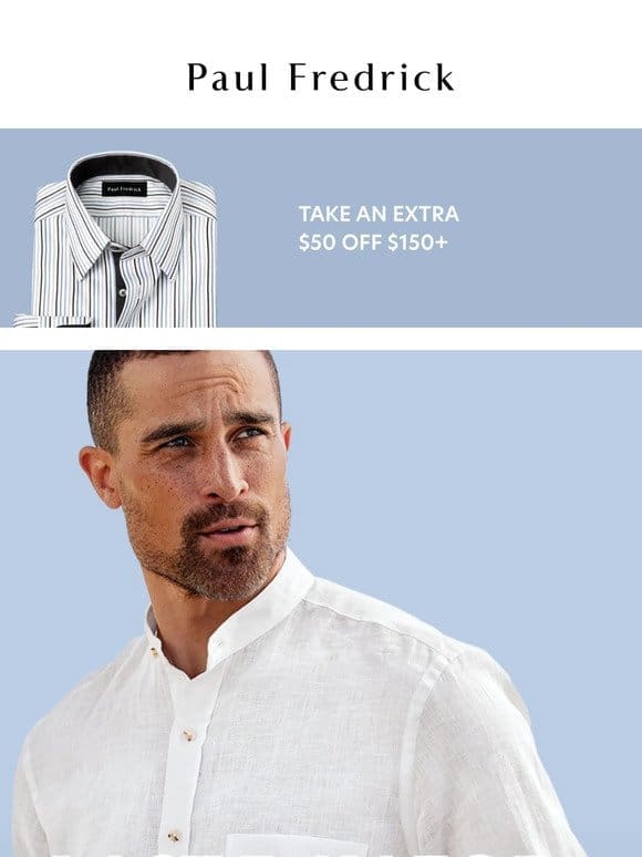 $69 linen shirts， ending today.