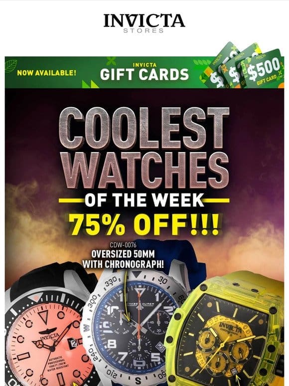 75% OFF❗The Coolest Watches Of The Week