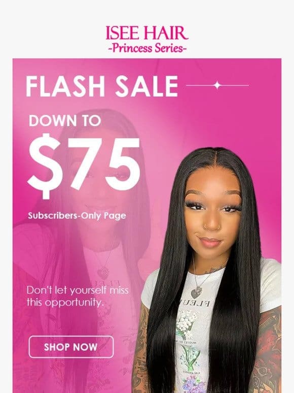 $75 a Lace Wig， Please in!