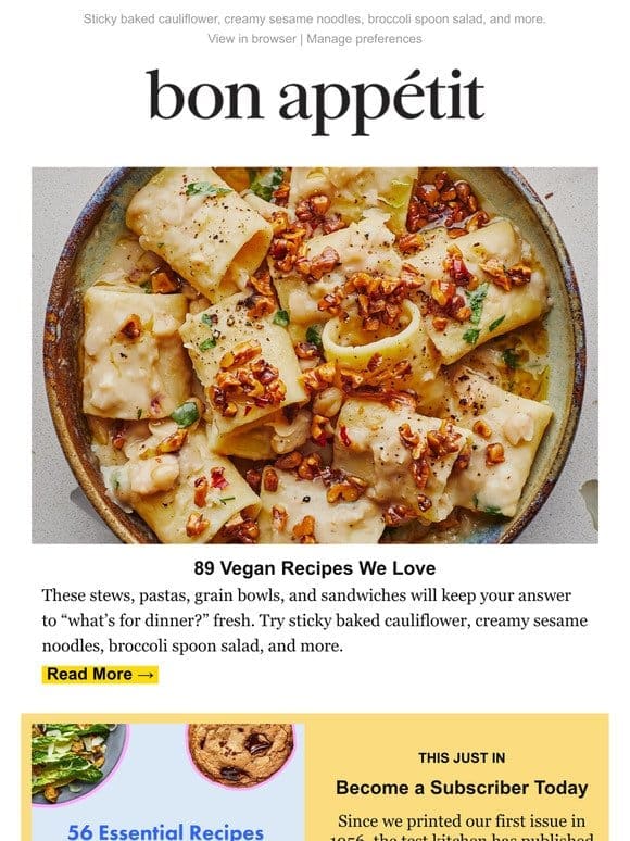 89 Vegan Recipes We Love