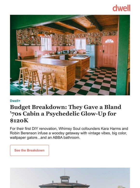 A Bland ’70s Cabin Gets a Psychedelic Glow-Up for $120K