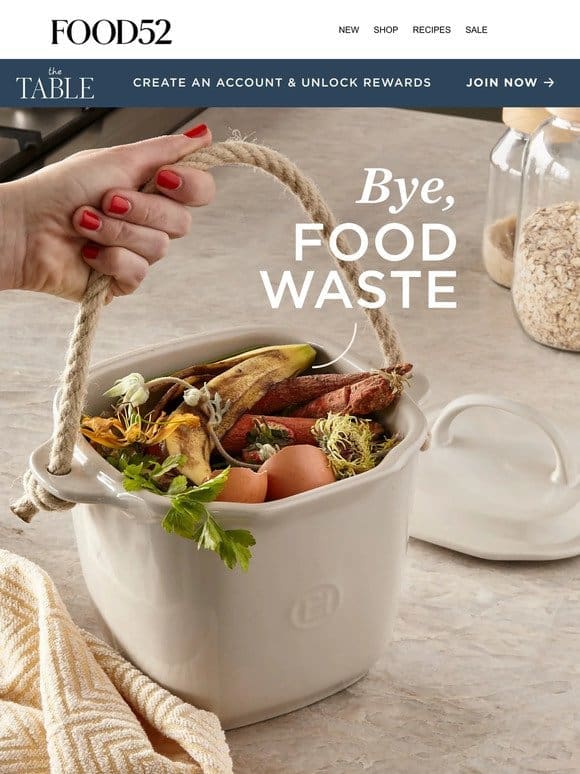 A French ceramic bin for your food scraps.