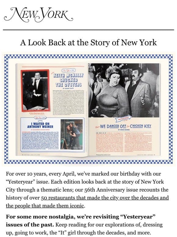 A Look Back at the Story of New York