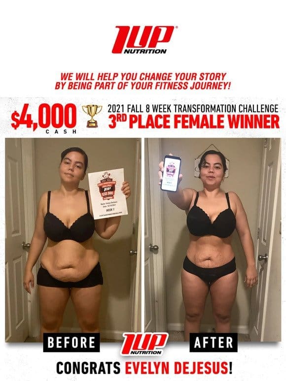 A Must See Transformation Winner $4，000 Cash