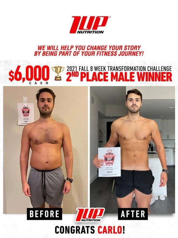 A Must See Transformation Winner $6，000 Cash