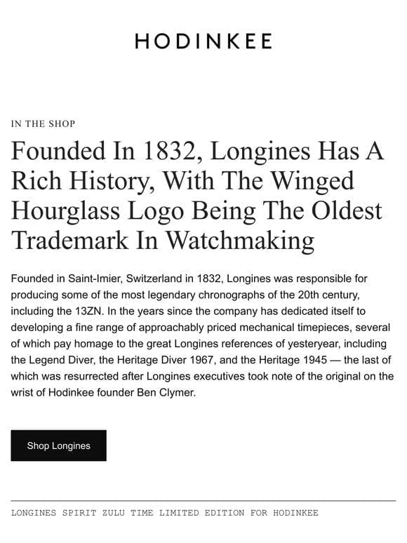 A Spotlight On Longines Watches