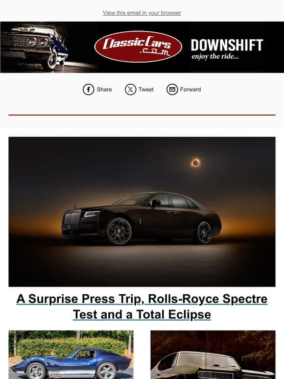 A Surprise Press Trip， Rolls-Royce Spectre Test and a Total Eclipse