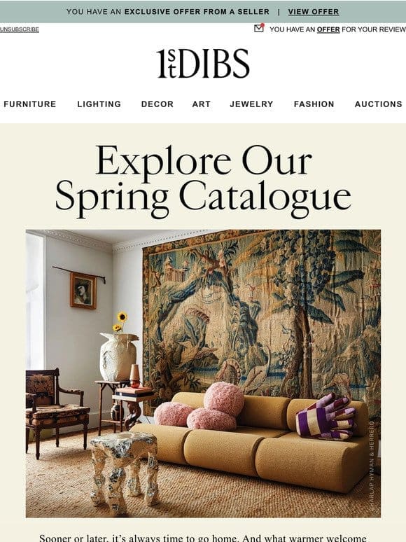 A first look at our new spring catalogue