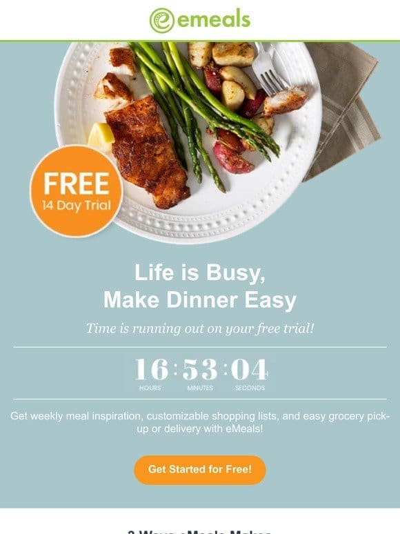 ALMOST GONE! Get Your Free Meal Plans Before It’s Too Late!