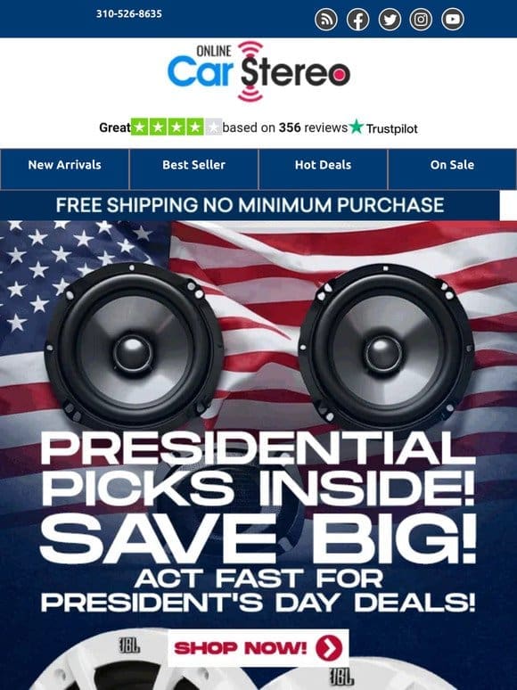 Act Now: Presidential Picks Inside! Save Big  !