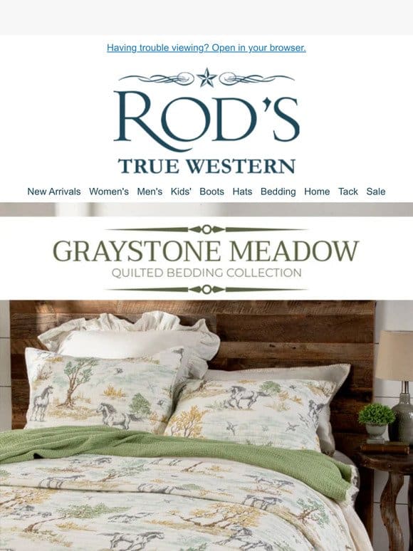 Add Timeless Style to Your Room with the Rod’s Exclusive Graystone Meadow Quilted Bedding