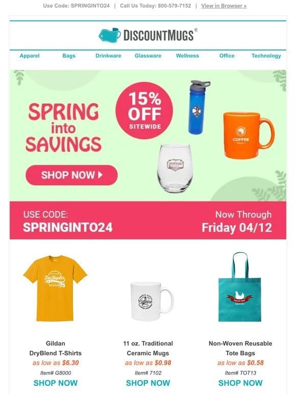 Adding Sizzle to Your Spring with 15% Off Sitewide
