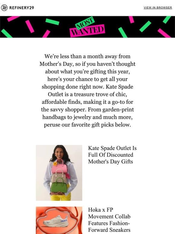 Affordable (& chic!) Mother’s Day gifts， right this way