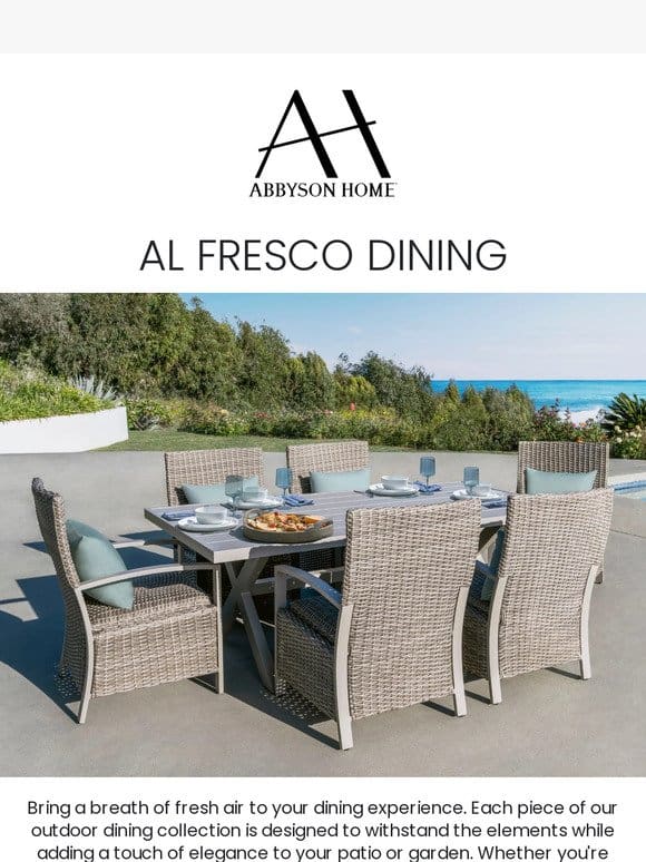 Al Fresco Dining