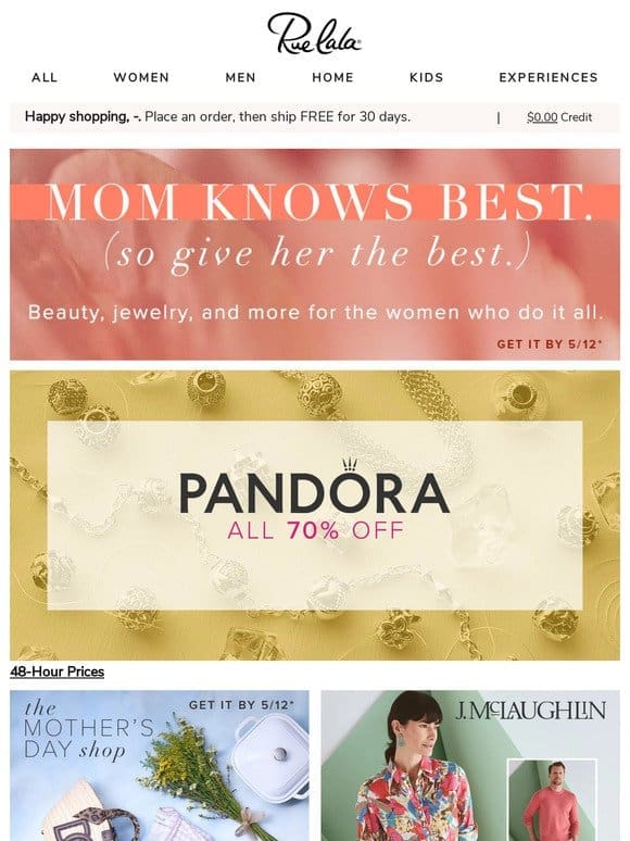 All 70% Off Pandora & More She’ll L VE