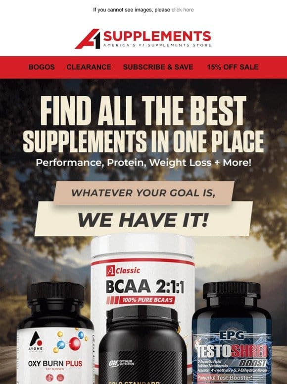 All the Best Supplements in One Place!