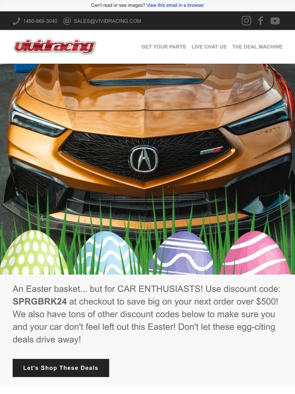 An Easter Basket For Car Enthusiasts