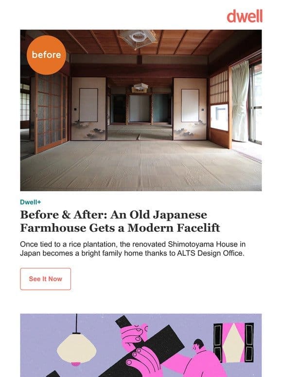 An Old Japanese Farmhouse Gets a Modern Facelift