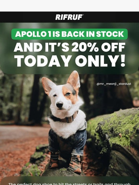 Apollo 1 is finally Back! 20% OFF TODAY✨