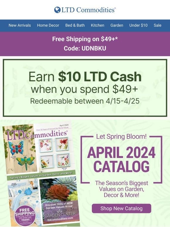 April Catalog is Here + WEEKEND SALE!