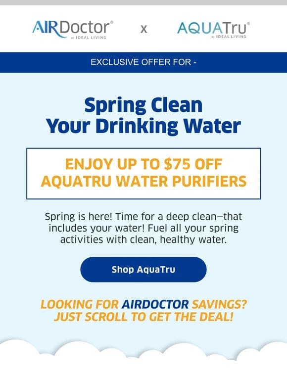 AquaTru sent you an exclusive deal!