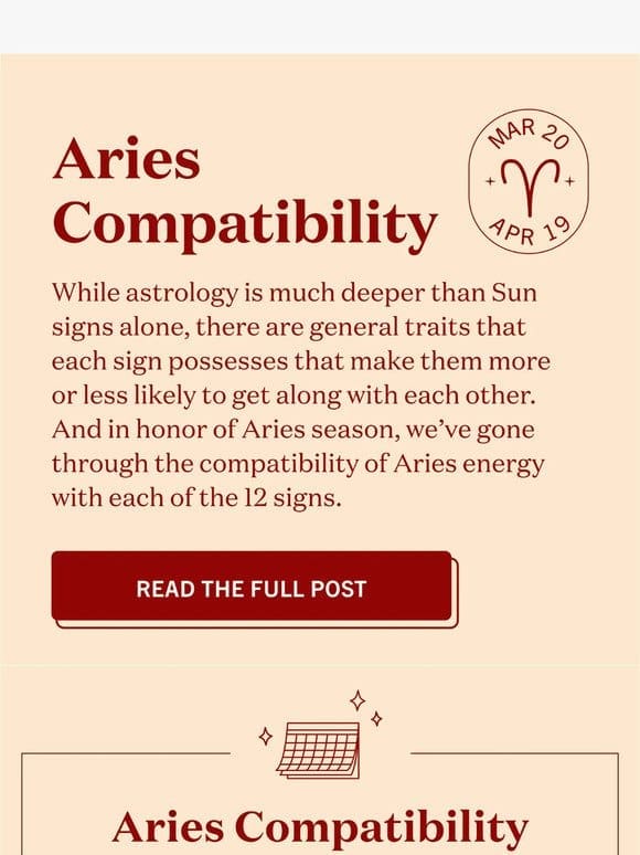 Are you a good match for Aries?