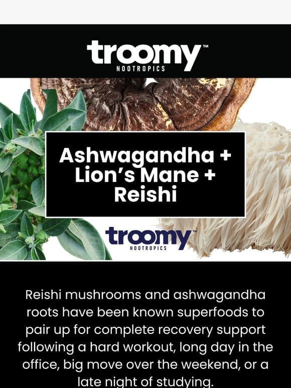 Ashwagandha  Combined with Medicinal Mushrooms
