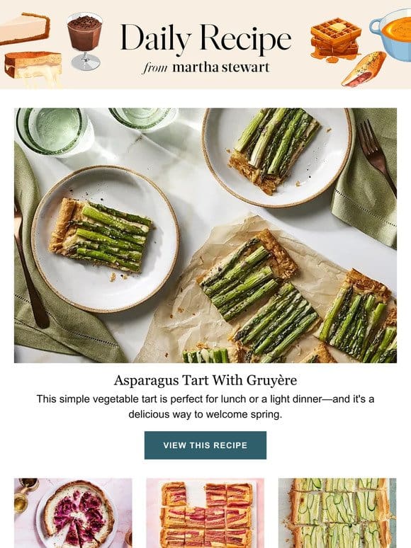 Asparagus Tart With Gruyère