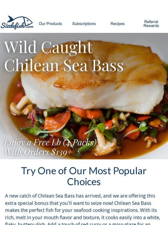 Attention Chilean Sea Bass Lovers!