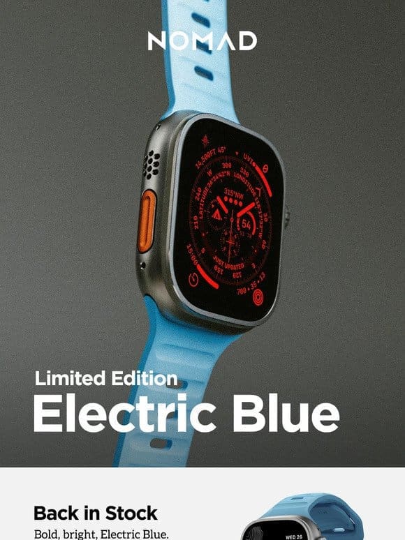 BACK IN STOCK | Electric Blue Sport Band