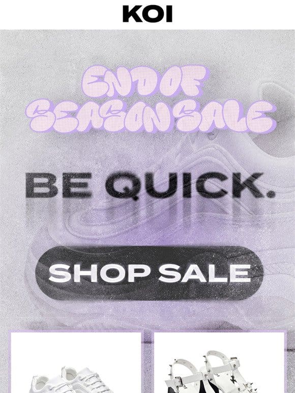 BE QUICK – End of season sale has just got BIGGER ??????