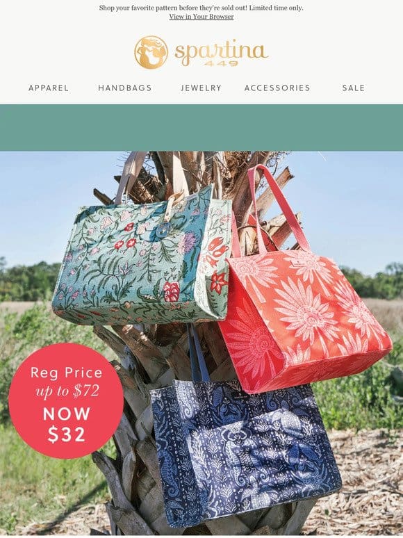 BEST PRICES OF THE SEASON: Market Totes