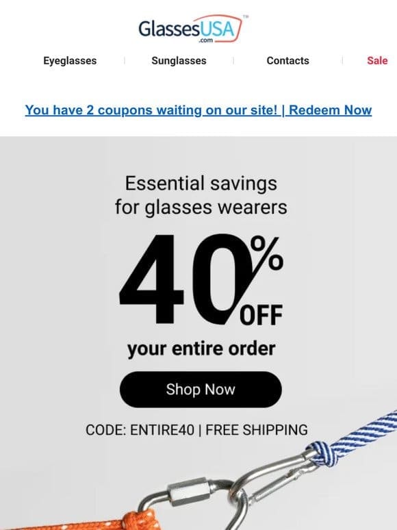 BIG savings for glasses wearers like you!