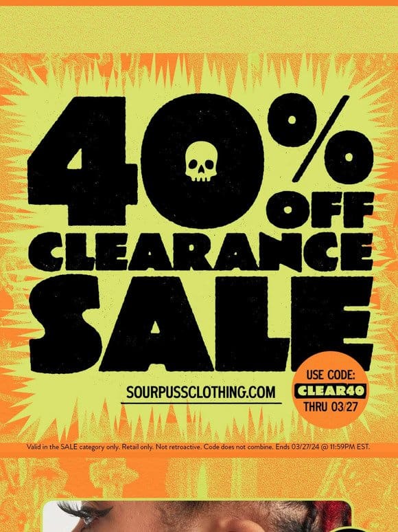 BLOWOUT  40% Off Clearance!