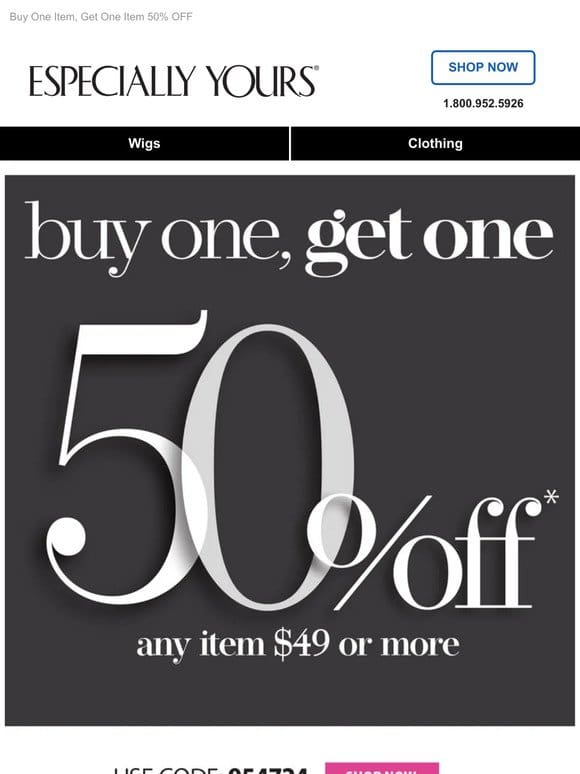 BOGO 50% OFF Sitewide – Today Only!