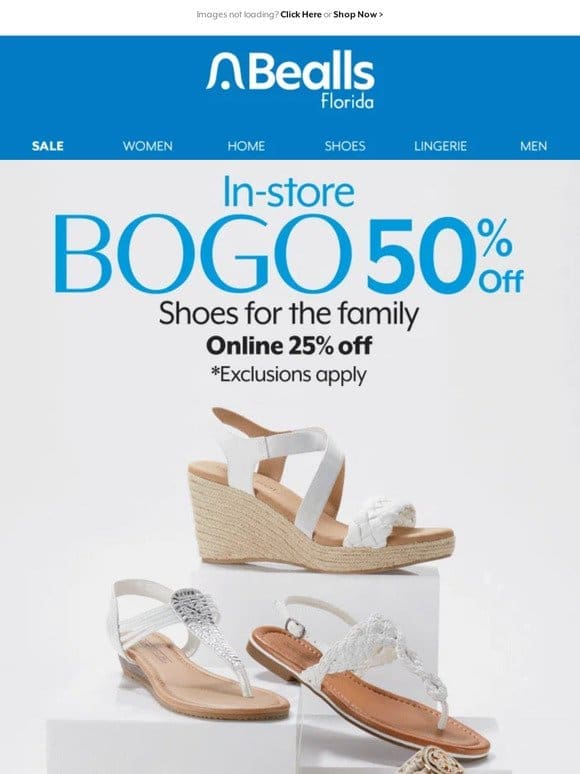 BOGO Shoes for the family!