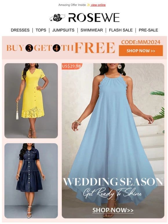 BUY MORE SAVE MORE: Explore Wedding Season Fashion!✨