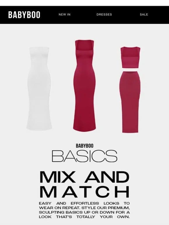 Babyboo Basics: Mix and Match